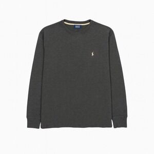 Polo Ralph Lauren Gray Sleepwear Top Men's Medium 100% Cotton Lounge Shirt